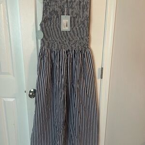 Hill House Cosima Nap Dress- Nautical Blue & White Stripe